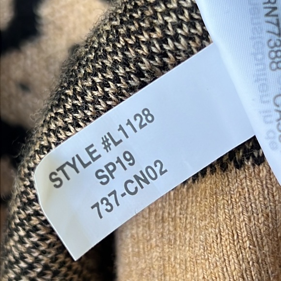 J. Crew V-Neck Leopard Print Relaxed Fit Cotton/Wool Cardigan Size XS - Picture 16 of 16